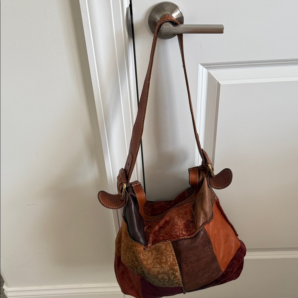 Fossil Multicolor Patchwork Leather Shoulder Bag - image 2